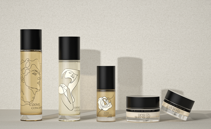 Cosmetic Glass bottle set