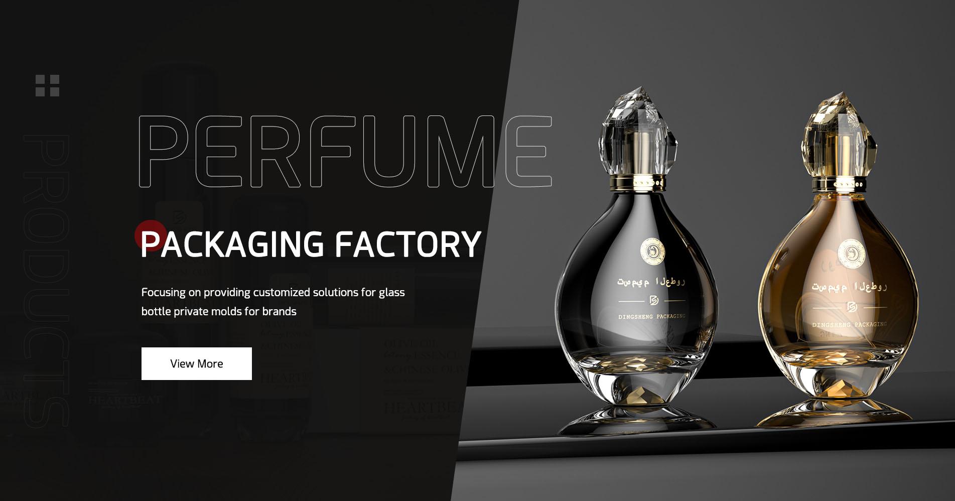 Transparent Glass Perfume Bottle